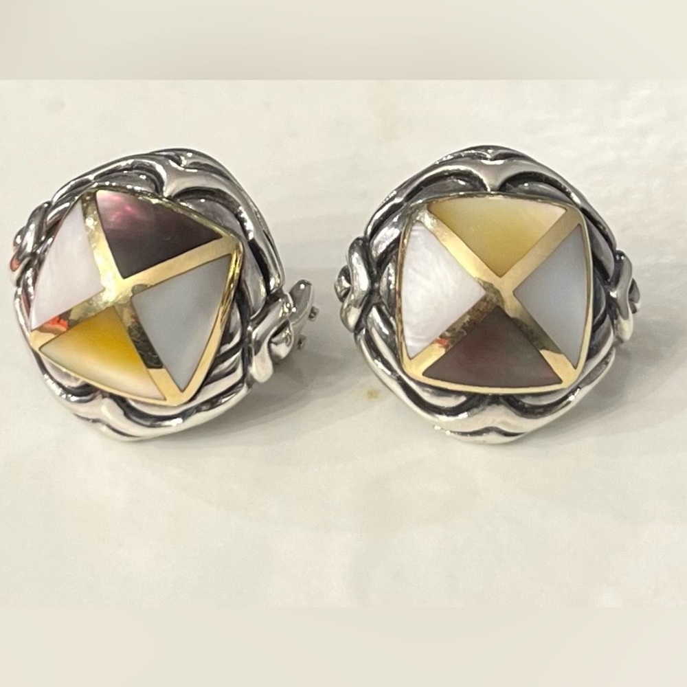 Asch Grossbardt earring (Silver and 18k Gold)